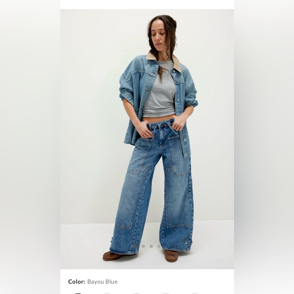 Free People CRVY Outlaw Wide Leg Jeans Size XS NWT